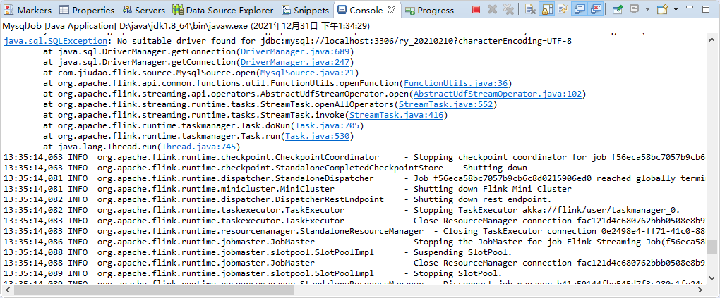 No suitable driver found for jdbc